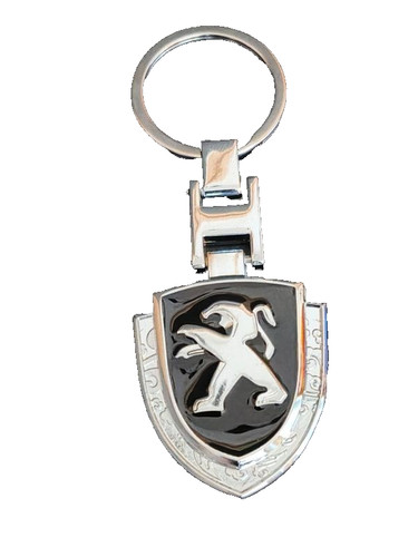 Porte clé peugeot logo double - clé,