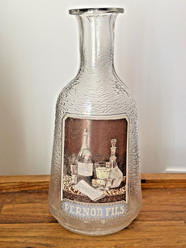 Ancienne carafe publicitaire - ancienne,