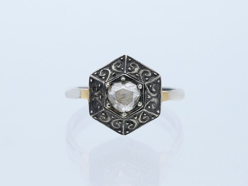 Bague solitaire ancienne 35 - solitaire,