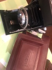 Rare ancien appareil photo DEMARIA LAPIERRE TELKA XX avec son étui 1:4,5 F=110