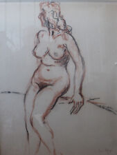 Fernand Herbo (1905-1995) Nu Féminin/ Fusain et Sanguine