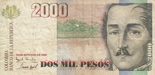 Dos mil pesos colombie - dos,