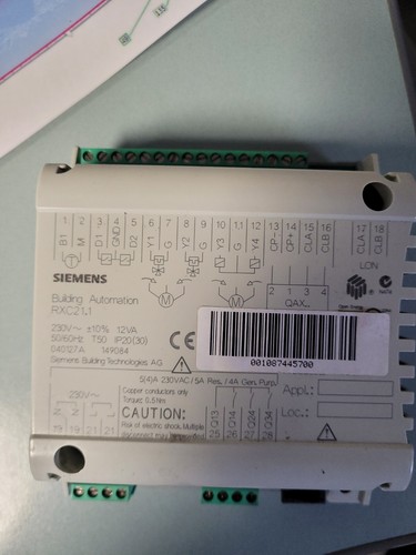 Régulateur siemens rxc21 - régulateur,