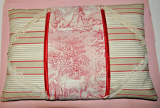 Housse Coussin rectangulaire style "chaby chic" 57 X 39 CM fait main