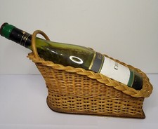 Porte bouteille en Osier Vintage 
