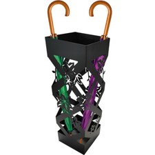 Porte-parapluie carré noir