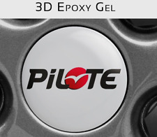Autocollant camping-car PILOTE, autocollant caravane PILOTE, 56mm, gel 3D x2