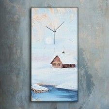 Horloge décorative sur toile