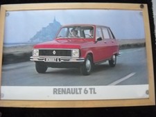 AFFICHE POSTER RENAULT 6 TL - R6 TL