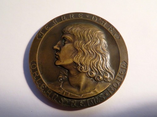 Médaille bronze jeanne - médaille, en