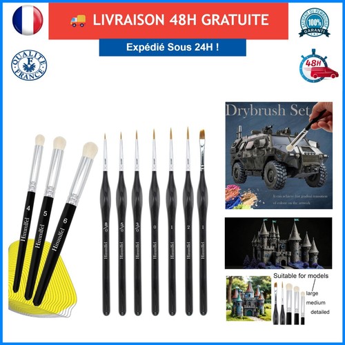 Lot pinceaux miniatures