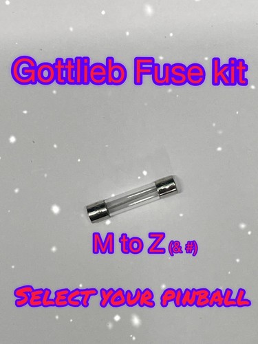 Gottlieb pinball machine fuse - gottlieb,