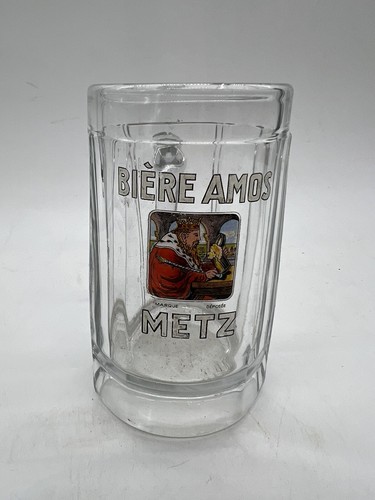 Verre bière émaillé - verre,