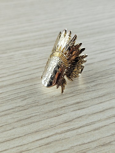 Bague tête indien - bague, d'indien