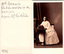 Actrice Théâtre, Léontine Denain, fille de la comédienne Melle Denain Comédie Fr