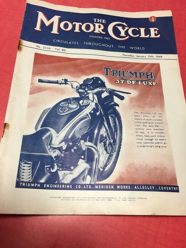 Motor cycle magazine anglais - cycle",