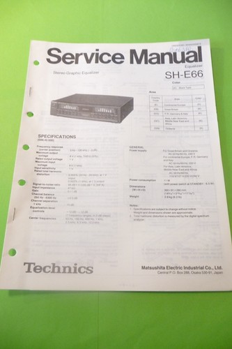Service manual for - service, technics