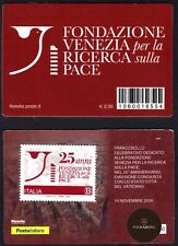 Italie 2024 Fondation Venise Carte Philatélique Timbre Conjoint Vatican