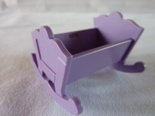 PLAYMOBIL BERCEAU MAUVE LIT BEBE  ACCESSOIRES CHAMBRE MAISON