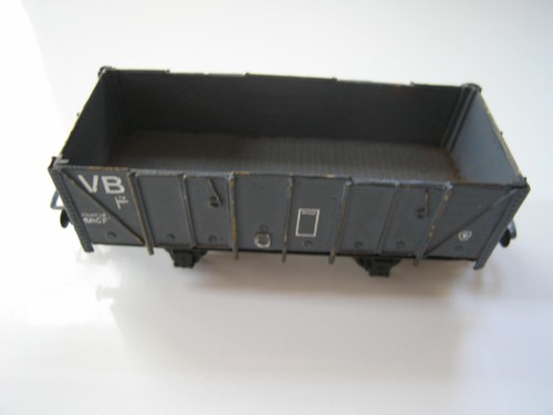 Petit wagon tombereau - gris, en