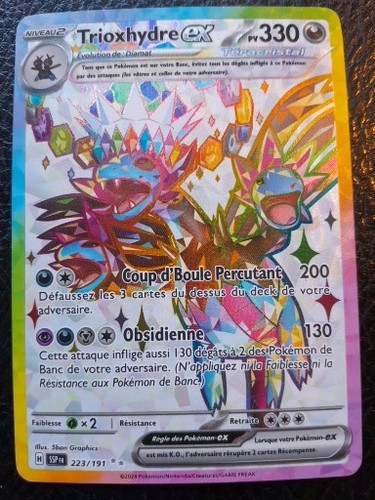 Carte pokémon trioxhydre - carte, trioxhydre-ex