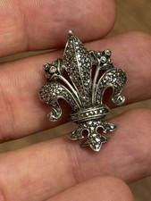 Fleur De Lys - Argent - Bijou Broche - Royauté - Royaliste - Monarchie France