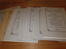 Lot de 9 Fascicules Flore