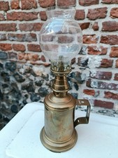 Ancienne lampe dorée à