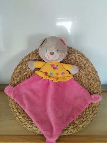 Doudou plat chat - plat, gris
