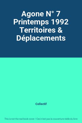 Agone printemps 1992 - printemps,