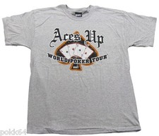 Tee shirt World Poker Tour ACES UP WPT taille au choix  M L XL ou XXL