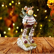 Figurine de renne de ski de