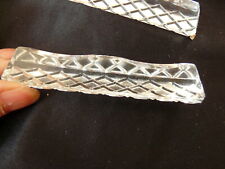 12 vintage crystal cut knife rests,  in box