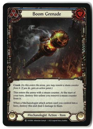 Flesh and blood boom grenade - and,