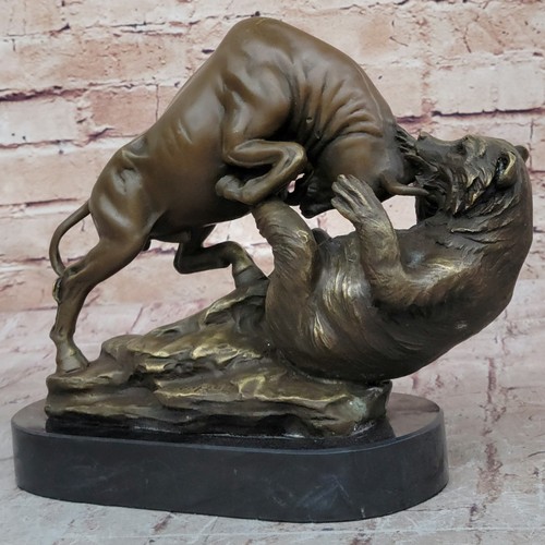 Signée bull grizzly - bull, ours