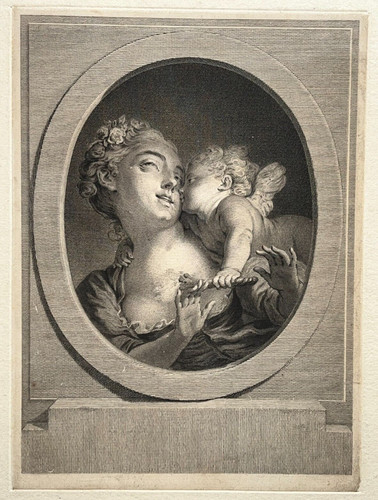 Baiser dangereux gravure - baiser,