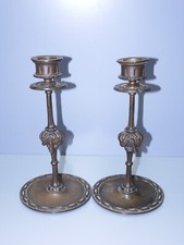 -2 BOUGEOIRS ANCIENS BRONZE