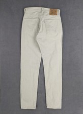 Velours Mom Taille Haute Vintage 90s Levi's 534 W31 L32 Blanc