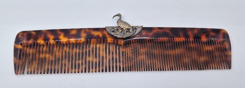 Peigne cheveux ancien orné - peigne, à