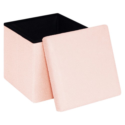 Pouf cube rangement pliable - pouf,