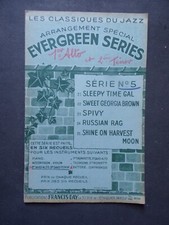 album partition EVERGREEN série n° 5 1er saxo alto 2ème saxo tenor - jazz