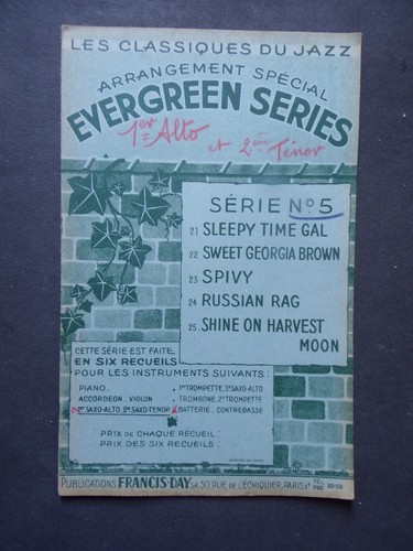 Album partition evergreen - partition,