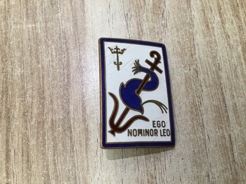 Insigne marine lion contre - , lion.