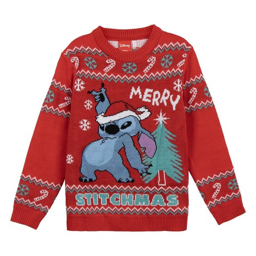Pull noël stitch rouge 6 - noël,