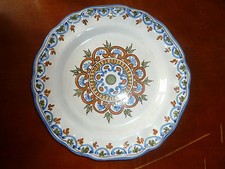 assiette déco signé M.F 10