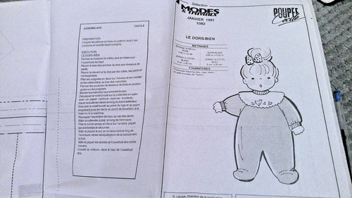 Patron poupée cécile modes - patron,