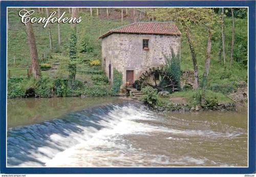 Carte postale moulin - postale, eau