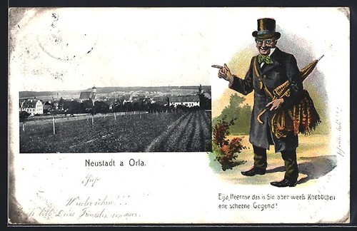 Carte postale neustadt - carte,