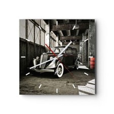 Horloge murale en verre