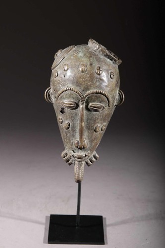 Art africain tête - tête, baoulé